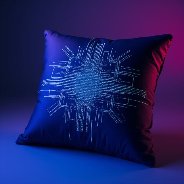 Futuristic Sci-Fi Pillow Design