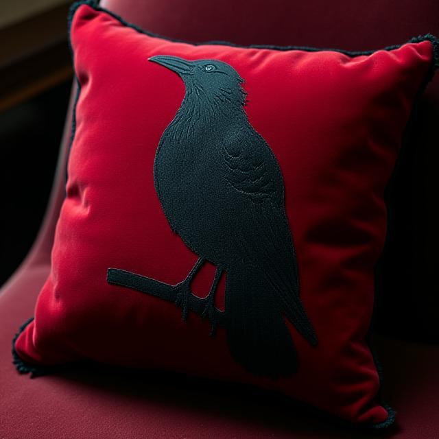 Rich Velvet Gothic Theme Pillow